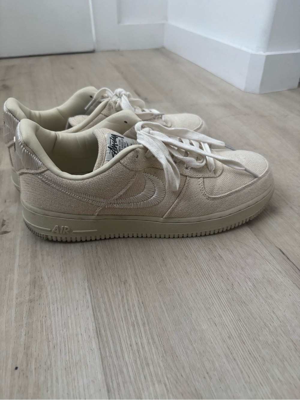 Nike Air Force 1 Low Stussy Fossil - Cream